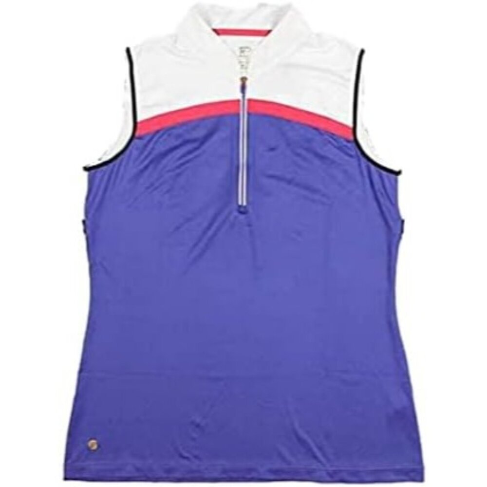 EP Pro Golf a Place in The Sun Grape Ice Sleeveless Polo (MD)